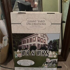 Giant Yard Decorations - MR & MRS